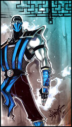sub-zero from mortal kombat by fezat