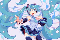 hatsune miku from vocaloid by constellor