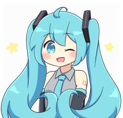 hatsune miku from vocaloid by nukotun
