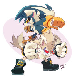 rough the skunk from sonic (series) by leslietheluna