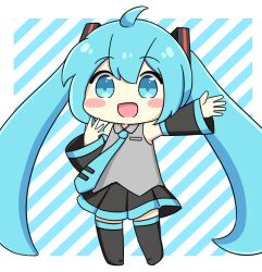 hatsune miku from vocaloid by nukotun