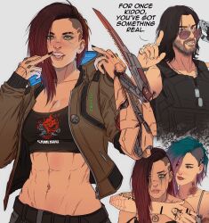 johnny silverhand from cyberpunk (series) by yoracrab