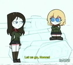 katyusha (girls und panzer) from cartoon network