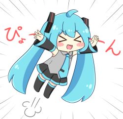 hatsune miku from vocaloid by nukotun