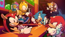 knuckles the echidna from sonic (series) by evan stanley