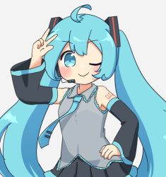 hatsune miku from vocaloid by nukotun