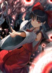 hakurei reimu from embodiment of scarlet devil by harapan-kun