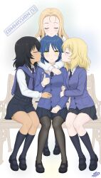 andou (girls und panzer) from bocchi the rock!