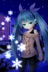 hatsune miku from vocaloid by 7ban