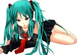 hatsune miku from vocaloid by hazuki natena