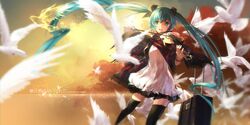 hatsune miku from vocaloid by swd3e2