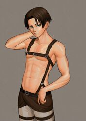 levi (shingeki no kyojin) from shingeki no kyojin by lasterk