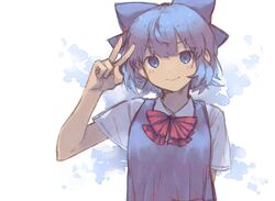 cirno from touhou by hikage