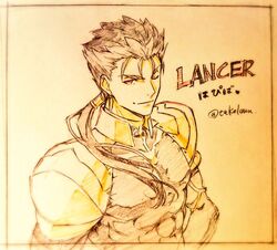 lancer from fate/stay night by takeluuu
