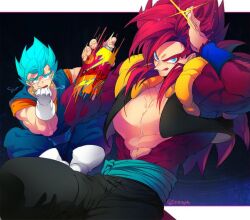 gogeta from dragon ball by ommmyoh