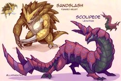 sandslash from monster hunter (series) by lluisabadias
