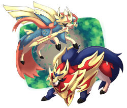 zacian from pokemon by magushi