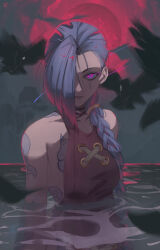 jinx (league of legends) from arcane: league of legends by ninochuu