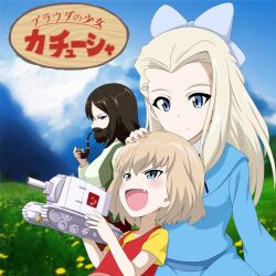clara (girls und panzer) from alps no shoujo heidi