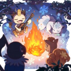 alolan vulpix from pokemon by wataame4907