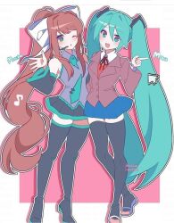 hatsune miku from doki doki literature club