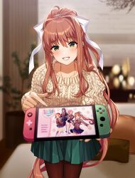 monika (doki doki literature club) from doki doki literature club by lucidsky