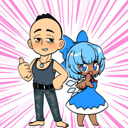 cirno from cookie (touhou)