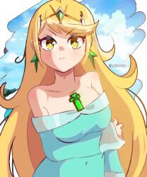 mythra (xenoblade) from super mario bros.