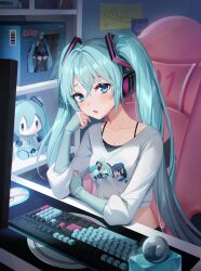 hatsune miku from vocaloid