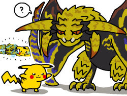 pikachu from monster hunter (series) by jazz jack