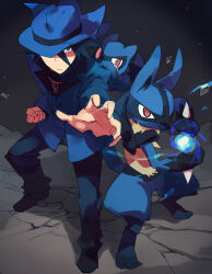 lucario from pokemon by emunise