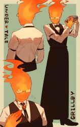 grillby from undertale by kalappo empty