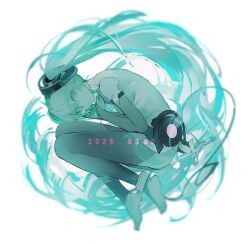 hatsune miku from vocaloid by yyb