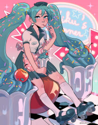 hatsune miku from vocaloid