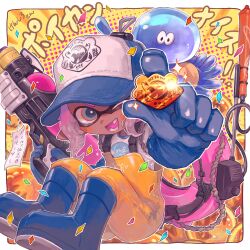 inkling from splatoon (series) by hyaku (momongamomomo)