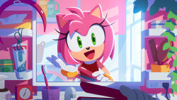 amy rose from sonic (series) by uno yuuji