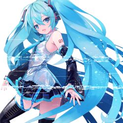hatsune miku from vocaloid by takepon1123