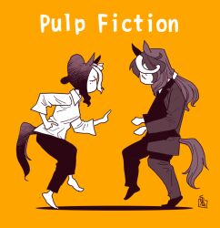mejiro ramonu (umamusume) from pulp fiction by onikobe rin