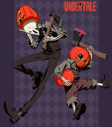 papyrus (undertale) from halloween by kamezaemon