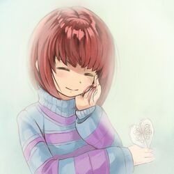 frisk (undertale) from undertale by saturnspace