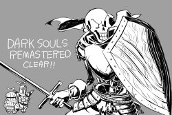 papyrus (undertale) from dark souls (series) by kamezaemon