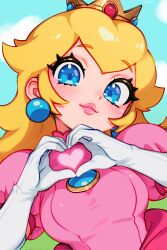 princess peach from super mario bros.