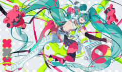 hatsune miku from vocaloid by nyansky