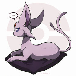 espeon from pokemon by woofzilla