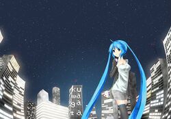 hatsune miku from vocaloid by nekonaka