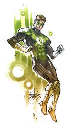 green lantern from dc comics by fezat