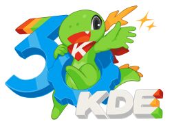 konqi from kde by tyson tan