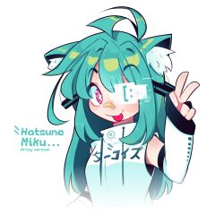 hatsune miku from vocaloid