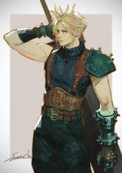 cloud strife from final fantasy by sonech