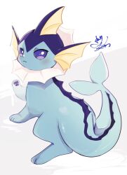 vaporeon from pokemon by banchiku